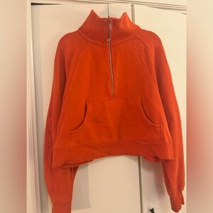 Lululemon Orange Funnel-Neck Scuba Sweatshirt - XL/XXL